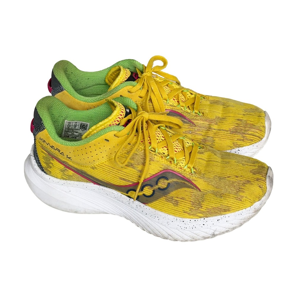 Saucony Kinvara 14 Running Shoes Yellow Women's 8.5 Sneakers